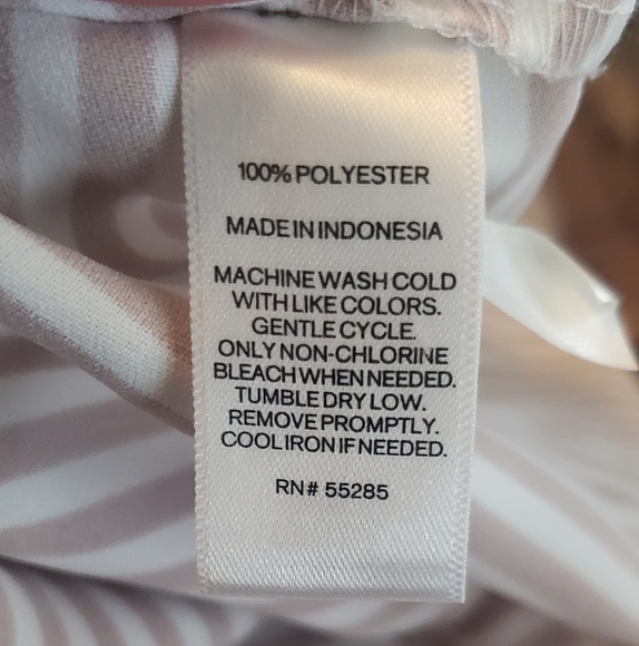 🌟 3 for $15 Deal! 🌟Express dusty pink and white striped blouse M - Picture 7 of 7